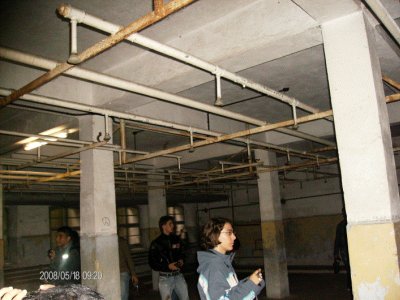Fotografia delle docce con cui avveniva la disinfestazione